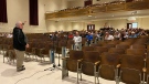 A town hall is held in Moncton on May 30, 2023. (Alana Pickrell/CTV Atlantic)