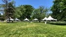 Preparations are underway for the return of Art in the Park. Pictured in Windsor, Ont. on Wednesday, May 31, 2023. (Gary Archibald/CTV News Windsor)