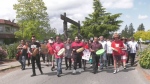 Hundreds took to the streets of Duncan
