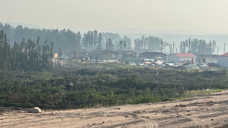 The Fort Chipewyan, Alta., area was evacuation on Tuesday and Wednesday after a wildfire grew nearby. (Credit: Mikisew Cree First Nation)