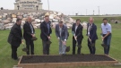 The sod was turned at the LDC operation on Thursday. (Brady Lang / CTV News)