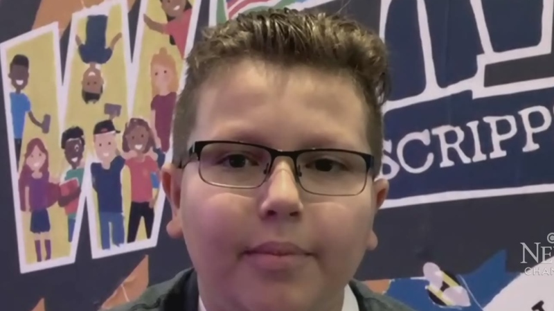 Young Canadian gives advice on spelling bee