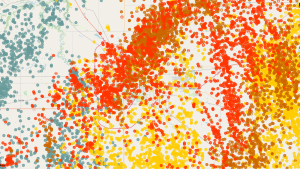 A map from Environment Canada shows lightning strikes in the Regina area over the past 24 hours. 