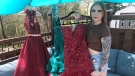 For Taylor Hernandez of Sydney Mines, N.S., donating her old prom dress to a girl who may have lost hers in the Nova Scotia wildfires was the least she could do. (Ryan MacDonald/CTV Atlantic)