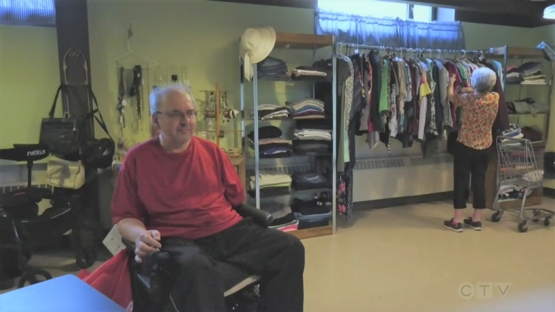 Spruce Hill Lodge, a residence for seniors in Timmins, has opened its own thrift shop to offer the convenience of shopping on the premises. June 2/23 (Lydia Chubak/CTV Northern Ontario)