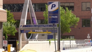 The Millennium Library Parkade is pictured in this undated file image. (Source: CTV News Winnipeg)