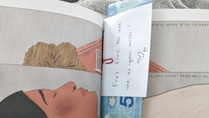 The Vancouver Public Library took to Facebook to share a photo it recently received from one of its patrons who discovered a heartwarming gift inside a borrowed book.