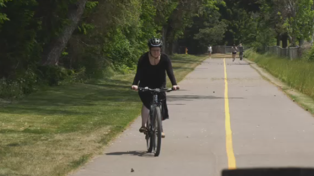 Part of the new Iron Horse Trail extension seen on June 2, 2023. (CTV News)