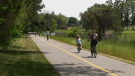 Part of the new Iron Horse Trail extension seen on June 2, 2023. (CTV News)