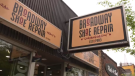Saskatooon Broadway Shoe Repair is celebrating 40 years in business. (John Flatters/CTV News)