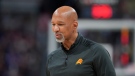 Phoenix Suns head coach Monty Williams () in the second half of Game 5 of an NBA Western Conference basketball semifinal playoff series Tuesday, May 9, 2023, in Denver. (AP Photo/David Zalubowski)