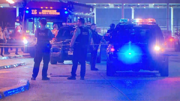 Toronto police are investigating a stabbing at Kennedy Station.