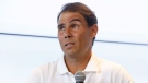 Spain's Rafael Nadal speaks during a news conference at his tennis academy in Manacor, Mallorca, Spain, Thursday May 18, 2023. (AP Photo/Francisco Ubilla, File)