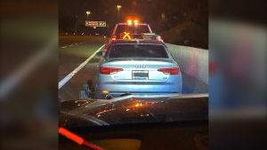 Ontario Provincial Police say the driver of this vehicle was clocked going 194km/h on Highway 8 in Kitchener. (OPP)