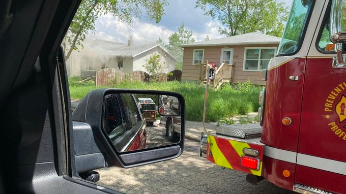 Firefighters responded to a house fire on the 600 block of Argyle Street. (Source: Regina Fire)