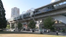The Metrotown SkyTrain station is seen on Saturday.