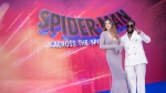 Hailee Steinfeld, left, and Shameik Moore pose for photographers upon arrival at the premiere of the film 'Spider-Man: Across the Spider-Verse' in London, June 1, 2023. (Photo by Vianney Le Caer/Invision/AP)
