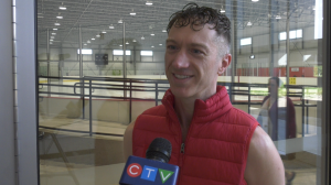 Doctor Jonathan Keuhl recently won the bronze medal at the International Adult Figure Skating Championship in Germany, a mere five years after taking up the sport at the age of 40. June 4/23 (Mike McDonald/CTV Northern Ontario)