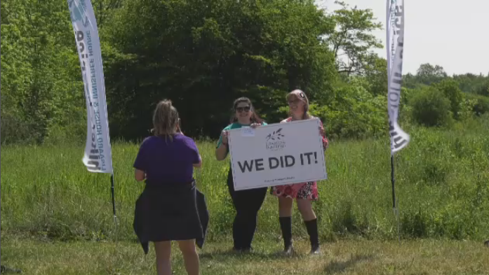 A hike for hospice helped raise over $100,000 on June 4. (Karis Mapp/CTV News)