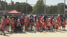 Challenger Baseball gives children with disabilities the opportunity to run the bases in the diamond. (Tyler Kelaher/CTV News)
