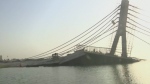 Aftermath of bridge collapse in Ganges River