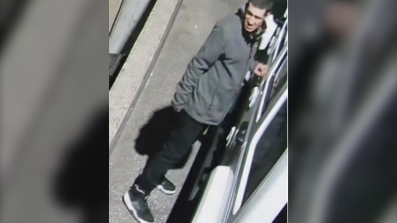 Windsor police say a male suspect is wanted in connection to a theft from a vehicle in west Windsor. (Source: Windsor police)