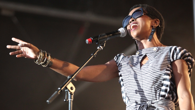 In this photograph provided by The Canadian Press Images/Ottawa Bluefest via AP Images, Ms. Lauryn Hill is seen here performing at the RBC Royal Bank Bluesfest in Ottawa on Tuesday, July 10, 2012. 