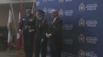 Greater Sudbury Police Service swore in a second female deputy chief Monday. June 5/23 (Amanda Hicks/CTV Northern Ontario)