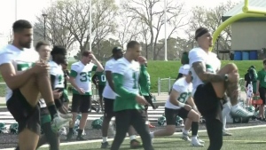 WATCH: After a series of cuts, the riders prepare for the kick off to regular season, with 4 QBs on the roster. Brit Dort reports.