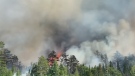 Progress in efforts to douse Centennial Lake fire 