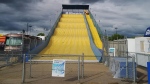Edmonton's big yellow slide will be demolished on Wednesday, June 7, 2023. (Source: Twitter/KiwanisDowntown)