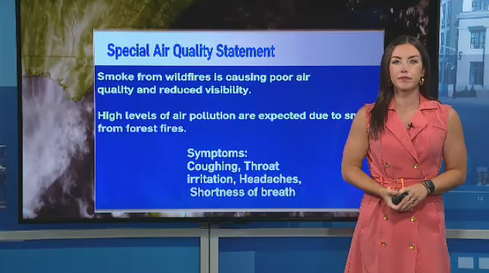 Wildfire smoke causing poor air quality in K-W