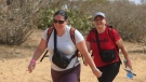 Two of the women participating in the adventure trip to Mount Kilimanjaro. (Supplied)