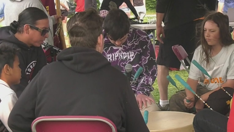 Elementary students learn about Indigenous culture