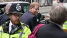 Prince Harry arrives at the High Court in London, on June 7, 2023. (Kin Cheung / AP) 