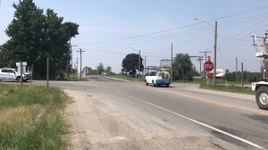 The intersection of Highway 59 and County Road 33 in Oxford County. (Chris Thomson/CTV Kitchener) (June 7, 2023)