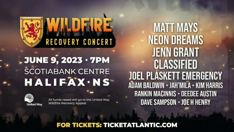 Concert benefit plans for N.S. wildfires