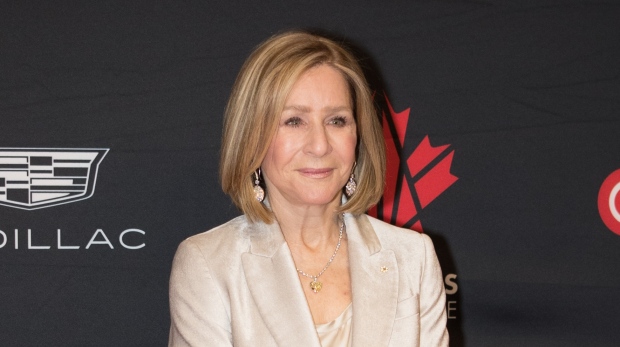 Heather Reisman, 2022 inductee, poses for a photograph on the red carpet for the 2022 Canada’s Walk of Fame Gala in Toronto, on Saturday, December 3, 2022. THE CANADIAN PRESS/ Tijana Martin
