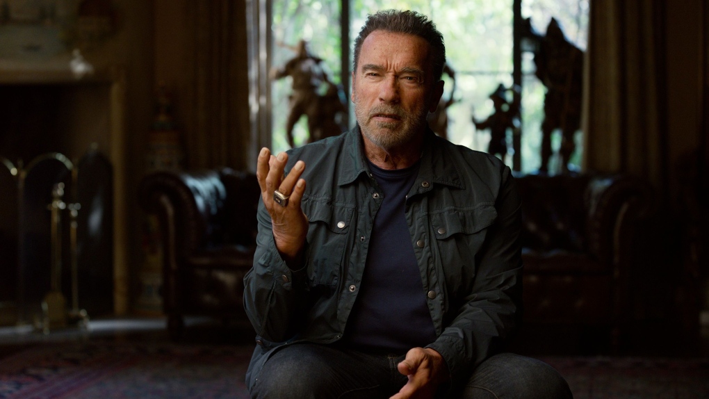 Arnold Schwarzenegger is seen here in documentary