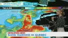 Air quality advisories in Quebec and Ontario 