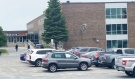 There was a scary incident Wednesday morning at Lasalle Secondary School in Sudbury. Two people wearing masks attacked students with bear spray and at least one was shot by a pellet gun. (Alana Everson/CTV News)