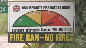 More communities in Simcoe County are putting fire bans in place ahead of the weekend as dry conditions continue. (Ian Duffy/CTV News)