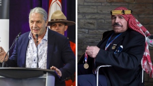 Bret 'The Hitman' Hart (left) is seen in this combination photo with the Iron Sheik (right). THE CANADIAN PRESS