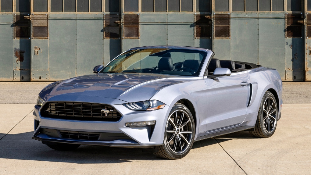  Ford shows the 2023 Ford Mustang Convertible