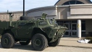 Military vehicle in Windsor, Ont. (Source: Windsor police)
