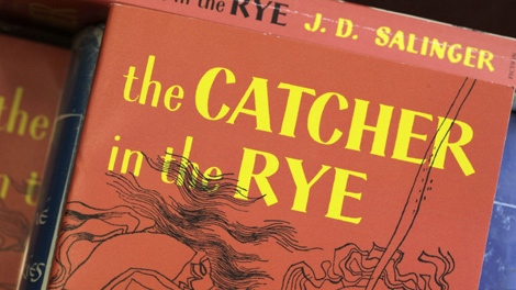Copies of J.D. Salinger's classic novel "The Catcher in the Rye" are seen at the Orange Public Library in Orange Village, Ohio on Thursday, Jan. 28, 2010. (AP Photo/Amy Sancetta)