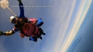 Alexis Baird skydiving