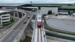 OC Transpo shared video of train testing on the new Airport Link for the Trillium Line.  (OC Transpo/Twitter)