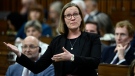 Minister of Families, Children and Social Development Karina Gould rises during Question Period in the House of Commons on Parliament Hill in Ottawa on Monday, May 29, 2023. THE CANADIAN PRESS/Justin Tang