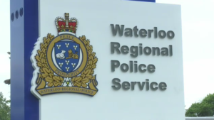 The Waterloo Regional Police Service sign. (CTV Kitchener)